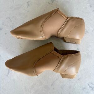 BRAND NEW Stelle Leather Dance Jazz Shoes Girls Boys Tan Toddler Size 9 Open Box